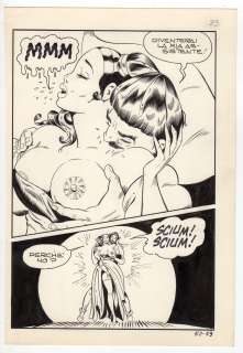 Dino Leonetti - Tavola originale per Maghella 52 ‘Ave Cesar, li mortacci tuoi!’. Cm. 18 x 25,5. Anno di esecuzione 1974. Pag. 39