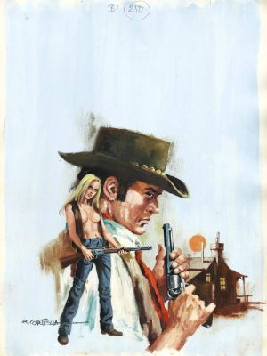 Rafael Cortiella | Original western cover – Lassiter #85 – Cortiella | Origin Of Comics