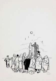 Schwartz | Illustration à l’encre de Chine représentant… | Millon