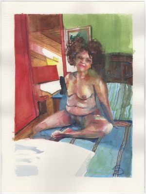 Dody Chimera | Acquarello su cartoncino – Pin Up – 23 x 31 cm. Firmato. | Art e Fumetto