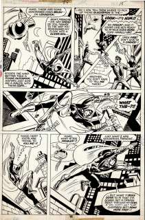 Don Perlin - Marvel Spotlight #28 P 15 (First Ever Solo Moon Knight Issue & Spectacular Page!) 1976 Page C