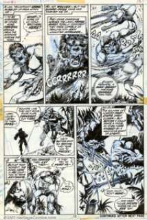 Mike Ploog - Original Art from Werewolf By Night #5, Page 12 (Marvel, 1973). Powerful page from early in the run, - | Heritage