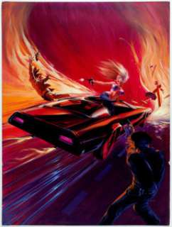 Andy Gaskill Follow That Car Movie Poster Original Art and Related Materials Group of 3 (New World, 1980) Fans - | Heritage