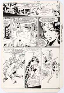 Don Heck and Rick Magyar Wonder Woman #321 Story Page 6 Original Art (DC, 1984). Wonder Woman, Dr. Cyber, Steve - | Heritage