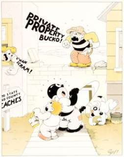 Bob Zoell West Magazine Illustration Original Art (LA Times, 1970). Zoell’s postmodern synthesis of - | Heritage