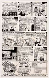 Willy Murphy Cartoonists Co-Op Press Complete 1-Page Story Original Art (Cartoonists Co-Op Press, c. - | Heritage