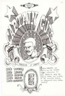 Larry Welz Captain Guts #1 Original Art Partial Story and Single Illustration Group of 23 (The Print Mint Inc., - | Heritage