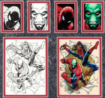 Tim Sale and Paul Mounts 1992 Impel Marvel Universe Card #95 Spider-Man and Sleepwalker Original Production Art -