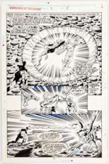 Jim Valentino and Steve Montano Guardians of the Galaxy #3 Story Page 5 Original Art (Marvel, 1990). Starhawk -