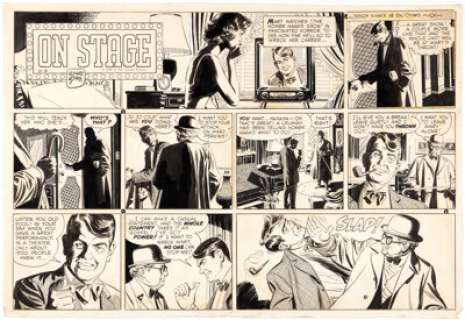 Leonard Starr On Stage Daily Comic Strip Original Art dated 3-9-58 (Chicago Tribune, 1958). The second oldest - | Heritage