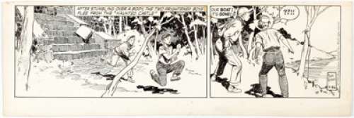 Frank Godwin Rusty Riley Daily Comics Strip Original Art dated 11-26-56 (King Features Syndicate, 1956). Buck - | Heritage