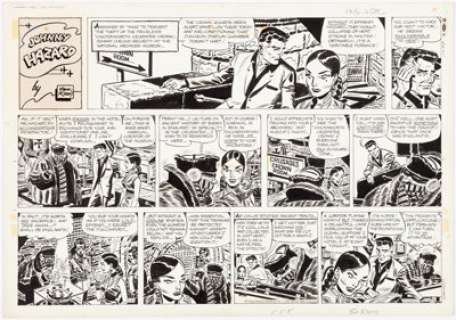 Frank Robbins Johnny Hazard Sunday Comic Strip Original Art dated 11-24-68 (King Features Syndicate, 1968). - | Heritage