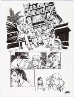 Simon Gane (printed) and Cameron Stewart Vinyl Underground #5 Story Page 15 Original Art (DC/Vertigo, 2008).  -