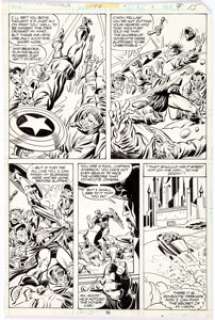 Fred Kida and Don Perlin Captain America #238 Story Page 9 Original Art (Marvel, 1979). Page 9 of the story - | Heritage