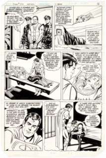 Curt Swan and Dan Adkins Superman #375: "The Stoning of Lana Lang" Story Page 9 Original Art (DC - | Heritage