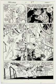 Bret Blevins and Terry Austin Cloak and Dagger #10 Page 27 Original Art (Marvel, 1987). Cloak and Dagger try, - | Heritage