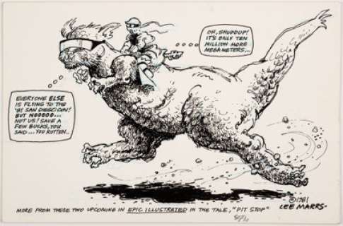 Lee Marrs San Diego Comicon Program Book Illustration Original Art (Comicon, 1981)....