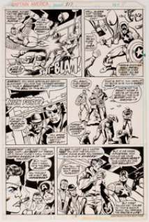 John Buscema and Pablo Marcos Captain America #217 Page 7 Original Art (Marvel, 1978).... | Heritage