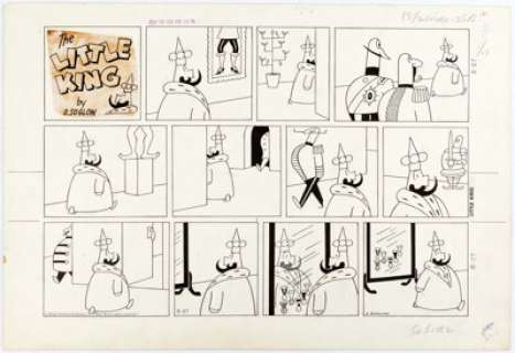 Otto Soglow The Little King Sunday Comic Strip Original Art dated 5-27-62 (King Features Syndicate, 1962).... | Heritage