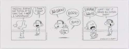 Rick Kirkman Baby Blues Daily Comic Strip Original Art dated 2-12-2014 (King Features Syndicate, 2014)....