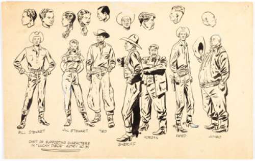 Jesse Marsh Gene Autry #40 Unpublished Conceptual Illustration Original Art (Dell Comics, 1940).... | Heritage