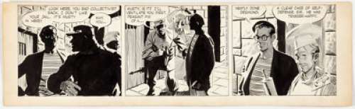 Alex Raymond Rip Kirby Daily Original Art Comic Strip dated 11-24-54 (King Features Syndicate, 1954).... | Heritage