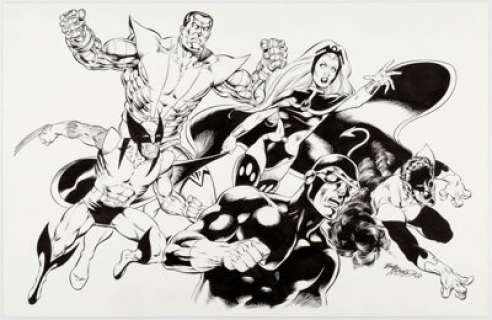 Bob McLeod X-Men Ensemble Portrait Original Art (2005).... | Heritage