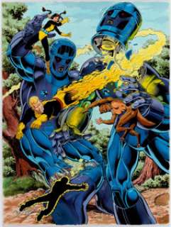 Bob McLeod New Mutants Commission Painting and Preliminary Art Original Art Group of 2 (2000).... (Total: 2 Original Art) | Heritage