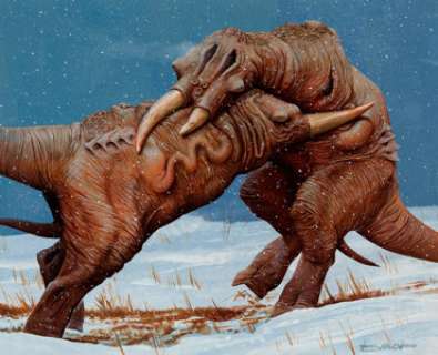 Wayne Barlowe Battling Unths Painting Original Art (1984-90). The celebrated science-fiction painter and imagineer - | Heritage