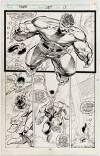 Dale Keown and Joe Rubinstein Incredible Hulk #387 Story Page 13 Original Art (Marvel, 1991).... | Heritage