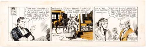 Jose Luis Salinas Cisco Kid Daily Comic Strip Original Art dated 5-22-52 (King Features Syndicate, 1952).... | Heritage
