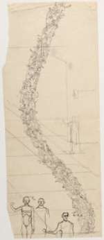 Heinrich Kley "Menschengirlande [People Garland]" Illustration Original Art (c. 1920-40s)....