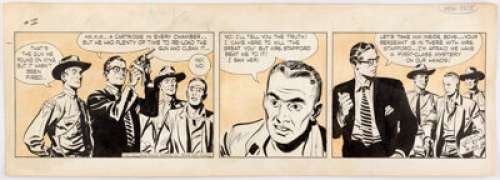Alex Raymond Rip Kirby Daily Comic Strip Original Art dated 8-30-51 (King Features Syndicate, 1951).... | Heritage