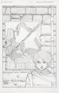 Jet Henderson Tales of the Red Star: Red Circle #1 Cover Original Art (Archangel Studios, 2003)....