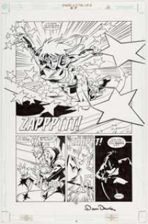 Lee Moder and Dan Davis Star and S.T.R.I.P.E. Story Page 16 Original Art (DC, 2000)....