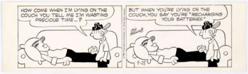 Dik Browne Hi and Lois Daily Comic Strip Original Art dated 9-25-81 (King Features Syndicate, 1981). ... | Heritage