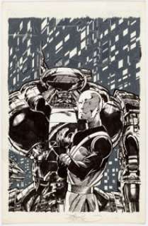 John Byrne - Sci-Fi Man and Robot Illustration Original Art (c. 1980s).... | Heritage