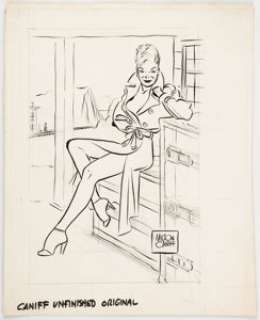 Milton Caniff - Miss Mizzou from Steve Canyon Illustration Original Art (c. 1970s).... | Heritage
