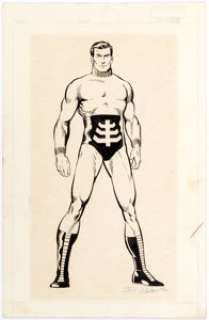 Paul Smith and Joe Rubinstein Official Handbook of the Marvel Universe #11 Page 30 "Unus the Untouchable" Illustra... | Heritage