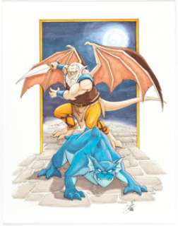 Karine Charlebois Gargoyles Custom Illustration Original Art (2018).... | Heritage