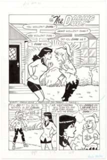  - Dan Parent and Rudy Lapick Betty and Veronica Double Digest #31 Complete 5-Page Story Original Art (Archie, 1992).... (Total: 5 Original Art)