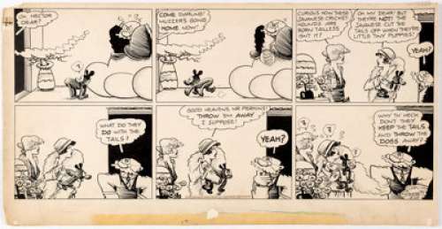 Cliff Sterrett Polly and Her Pals Partial Sunday Comic Strip Original Art dated 5-25-30 (King Features Syndicate, ... | Heritage