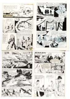  - Don Perlin and Others - Various Charlton Comics Panel Pages Original Art Group of 4 (Charlton, c. 1975-76).... (Total: 4 Items)