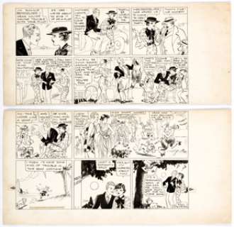  - Russ Westover Tillie the Toiler Sunday Comic Strip Original Art dated 5-5-35 (King Features Syndicate, 1935). Mac is -