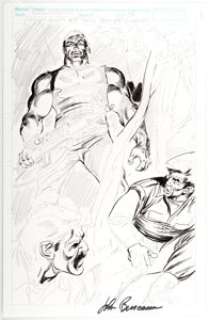 John Buscema Punisher: War Zone Unfinished or Preliminary Splash Page Original Art (Marvel Comics, 1990s). Buscema had - | Heritage