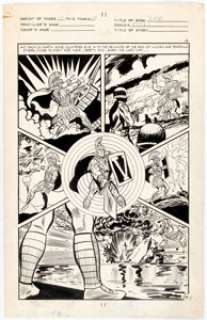  - Bill Fraccio and Tony Tallarico Son of Vulcan Unissued #51 Story Page 14 Original Art (Charlton Comics, 1965)....