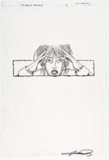  - George Pérez and Bob Wiacek Brave and the Bold #5 Story Page 21 Spot Illustration Saturn Girl Original Art (DC, 20...