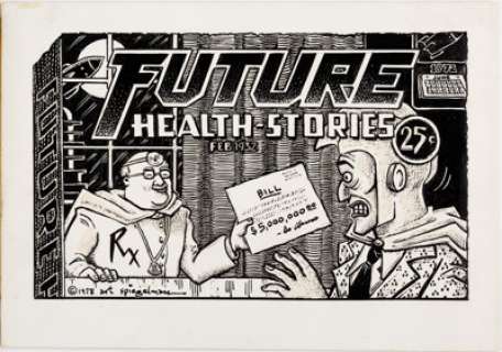 Art Spiegelman New York Times "Future Health Stories" Illustration Original Art (1978).... | Heritage