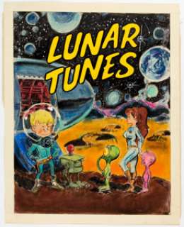 Wally Wood Lunar Tunes (nn) Cover Preliminary Original Art (c. 1980).... | Heritage