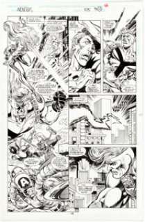 Steve Epting and Tom Palmer Avengers #375 Story Page 12 Original Art (Marvel, 1994).... | Heritage